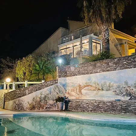 Appartamento Dolce Notte, L'ideal Pour Des A - Avec Vue Panoramique Et Piscine Sur Les Hauteurs Bastia (Corsica)